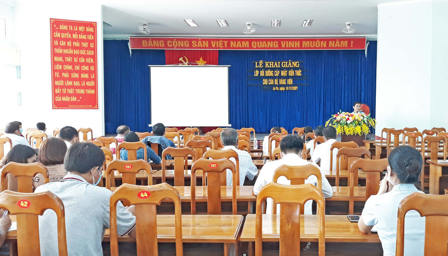 Toàn cảnh lớp học. Ảnh: Mai Linh