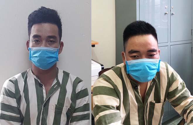 Đối tượng Đinh Văn Ngọc, Đinh Văn Quân. Ảnh Công an huyện Kbang cung cấp