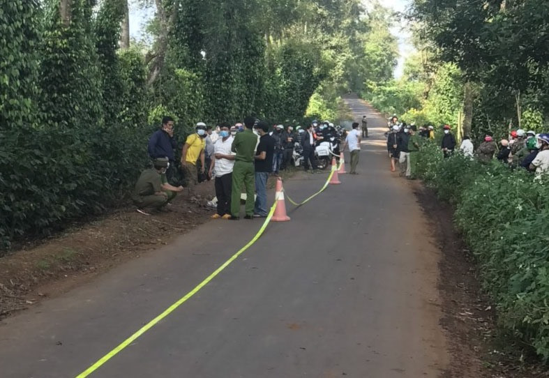 Hiện trường vụ tai nạn. Ảnh: T.X