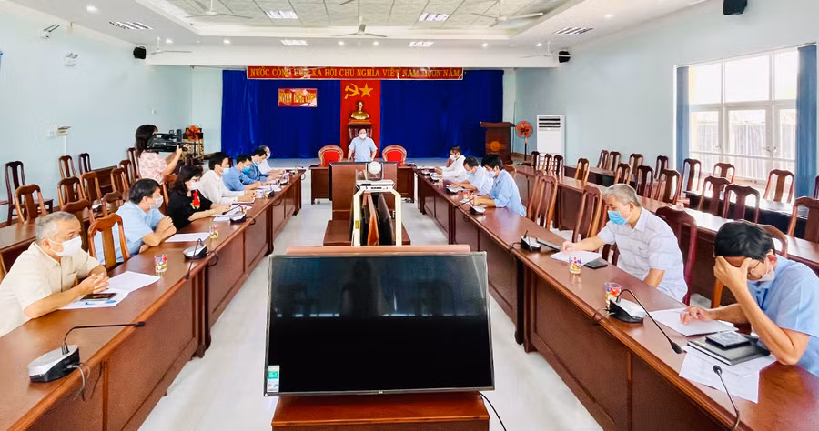 Quang cảnh buổi làm việc. Ảnh: Vũ Thảo