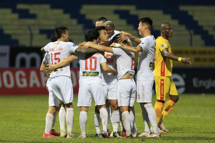 CLB HAGL có suất dự vòng bảng AFC Champions League năm 2022 một cách xứng đáng. Ảnh: Minh Hoàng