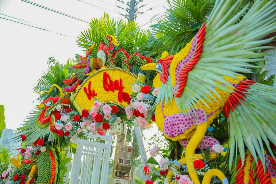 Mẫu cổng cưới “đốn tim” những cặp đôi trẻ ngày cưới. Ảnh: Duy Tân