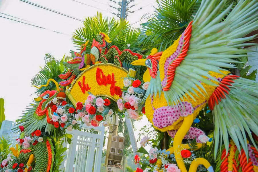 Mẫu cổng cưới “đốn tim” những cặp đôi trẻ ngày cưới. Ảnh: Duy Tân