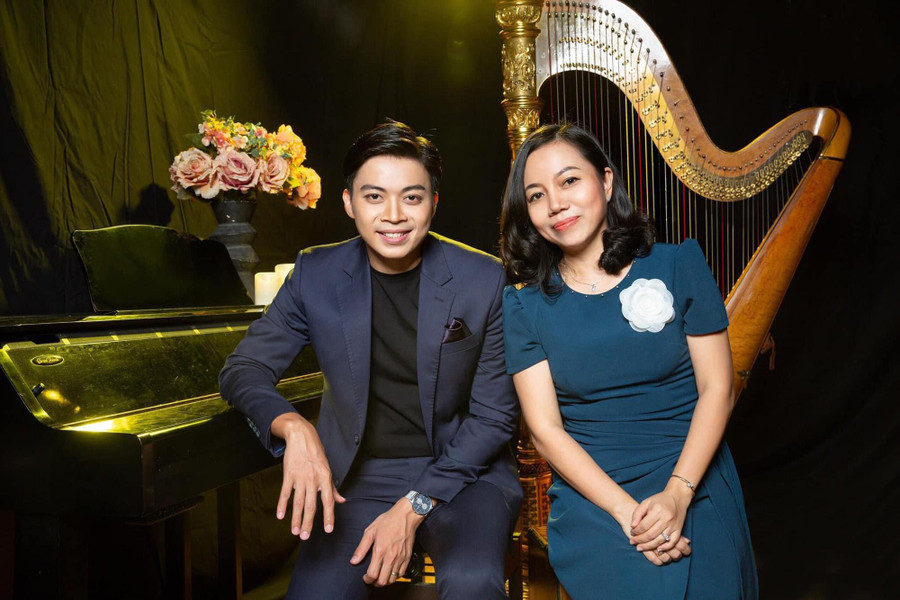 Trước khi ghi dấu ấn với khán giả bởi Tách trà thanh xuân, Thục Anh từng hợp tác với nhiều ca sĩ nổi tiếng như Tuấn Ngọc, Lân Nhã... Ảnh: NVCC