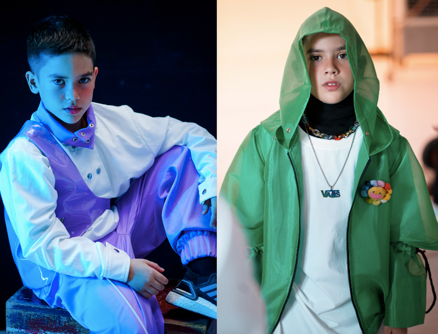 Rapper nhí Shumo với tạo hình năng động trong MV mới. Ảnh: NVCC Rapper nhí Shumo với tạo hình năng động trong MV mới. Ảnh: NVCC