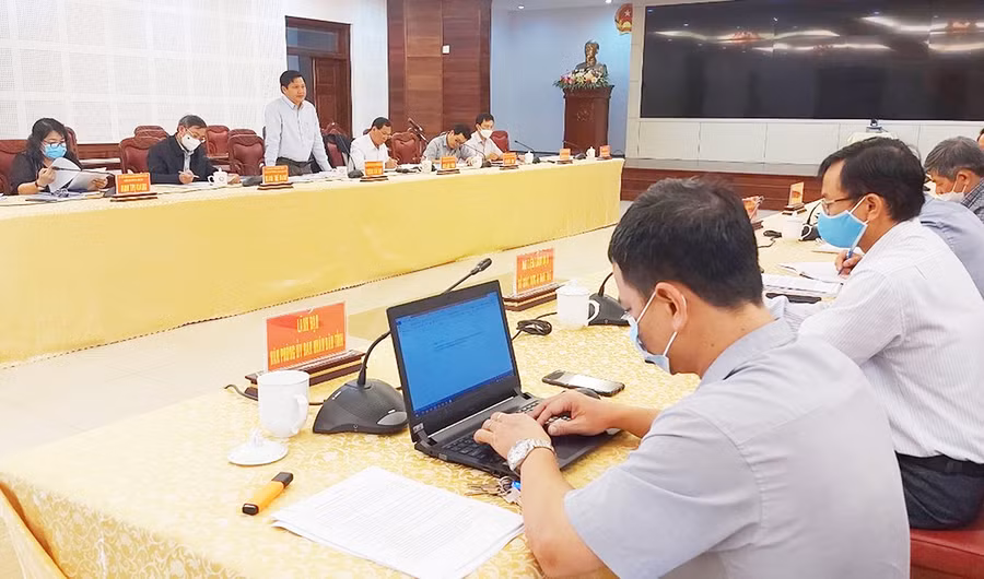 Quang cảnh buổi làm việc. Ảnh: Thiên Di