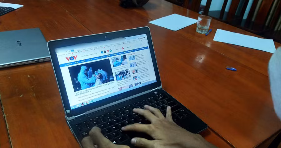  P.T đã tấn công Báo Điện tử VOV. Ảnh: CTV