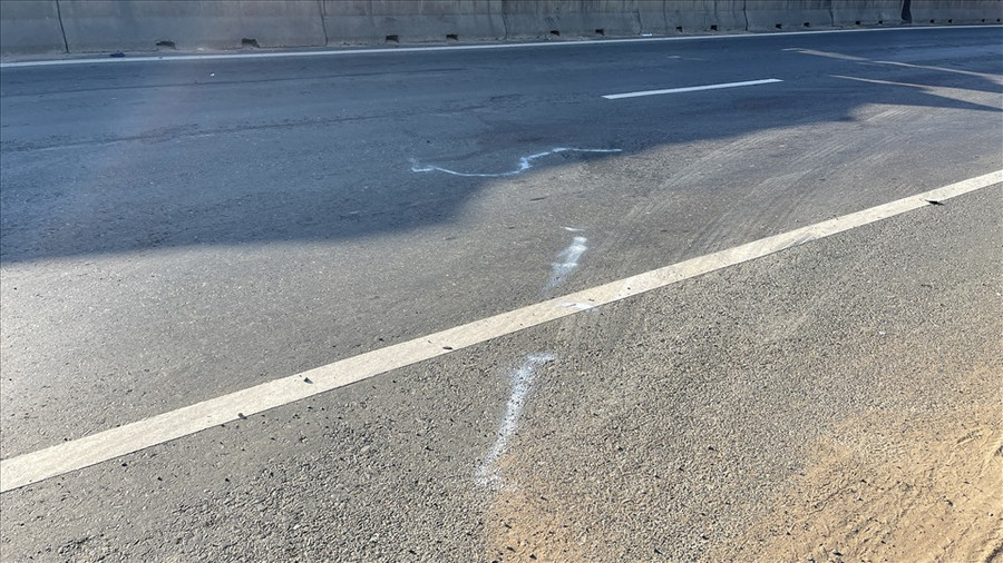 Vị trí xảy ra tai nạn. Ảnh: Phạm Duy 