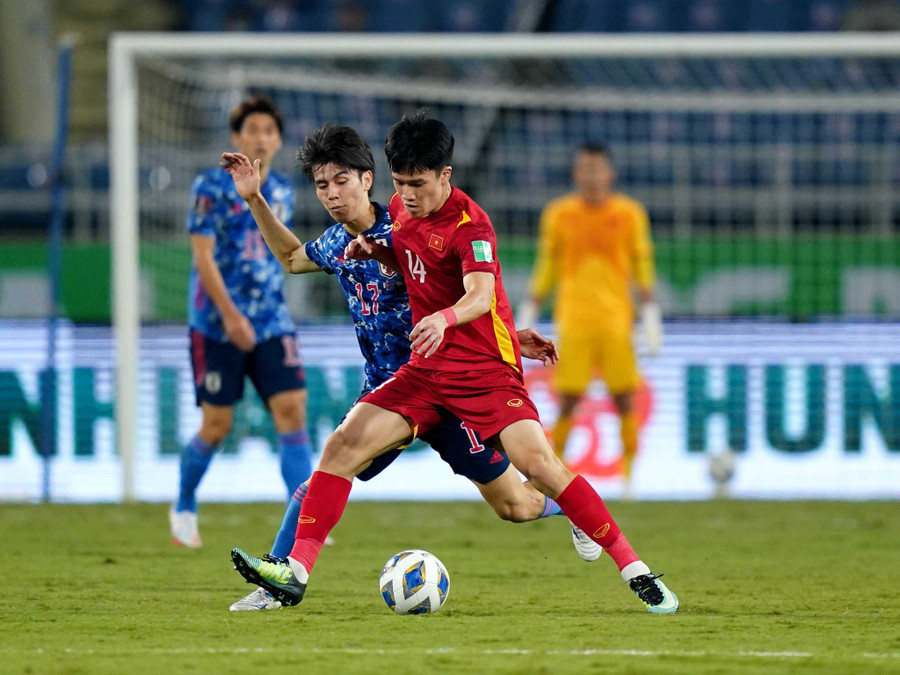 Tuyển VN đã tự tin hơn nhiều sau màn trình diễn trước Nhật Bản. Ảnh: Độc Lập