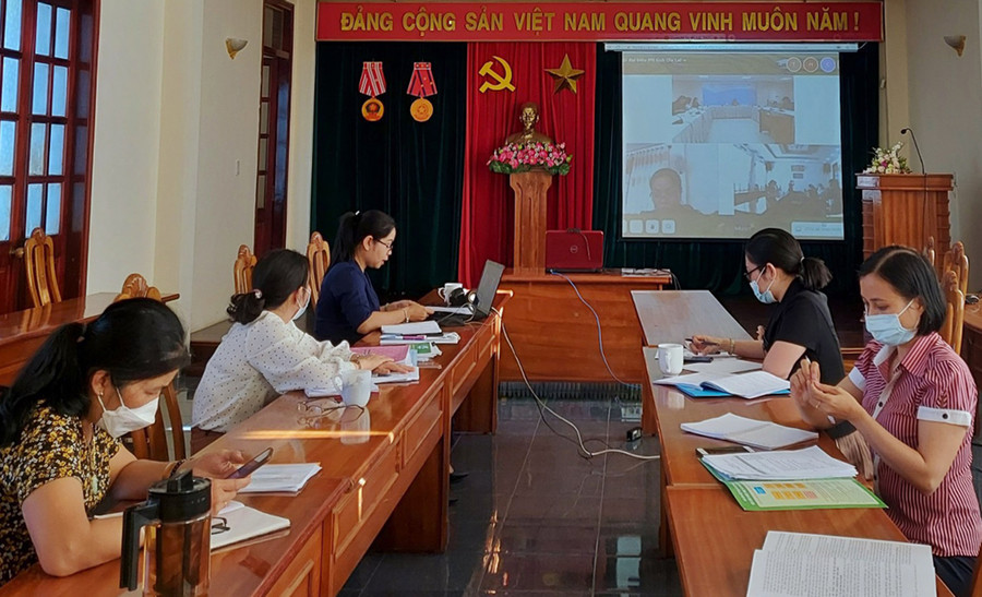  Quang cảnh buổi làm việc. Ảnh: Minh Châu