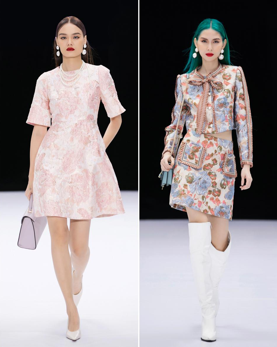 NTK mạnh dạn gợi ý phái đẹp mix trang phục gấm với boots da để có trải nghiệm mới mẻ.