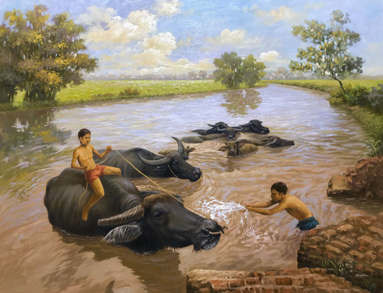  Các tác phẩm anh sáng tác hầu hết được lấy cảm hứng từ ký ức tuổi thơ