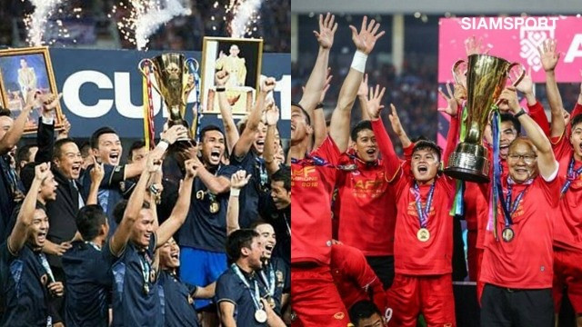 Tuyển Thái Lan quyết tâm soán ngôi của tuyển Việt Nam tại AFF Cup 2020. Đồ họa: Siam Sports