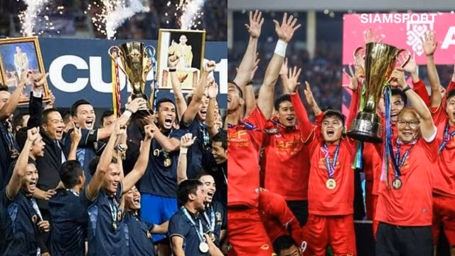 Tuyển Thái Lan quyết tâm soán ngôi của tuyển Việt Nam tại AFF Cup 2020. Đồ họa: Siam Sports