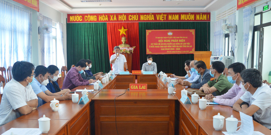  Quang cảnh hội nghị phản biện. Ảnh: Anh Huy