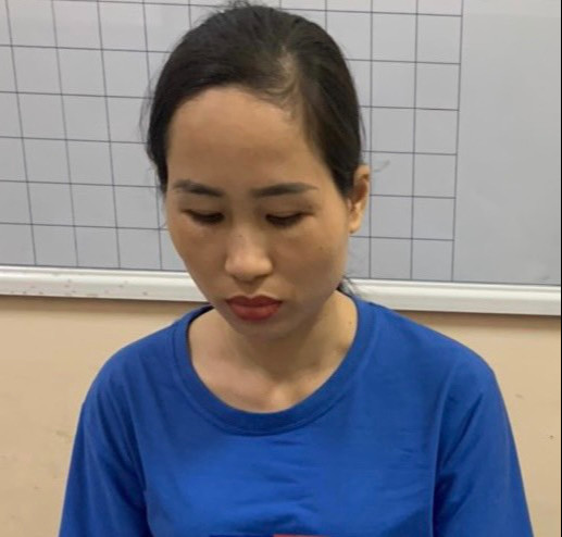 Nguyễn Thị Xuyến tại cơ quan công an - Ảnh: Công an cung cấp Nguyễn Thị Xuyến tại cơ quan công an - Ảnh: Công an cung cấp