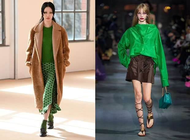 Bộ sưu tập Max Mara Thu Đông 2021 và bộ sưu tập Valentino Xuân Hè 2022.