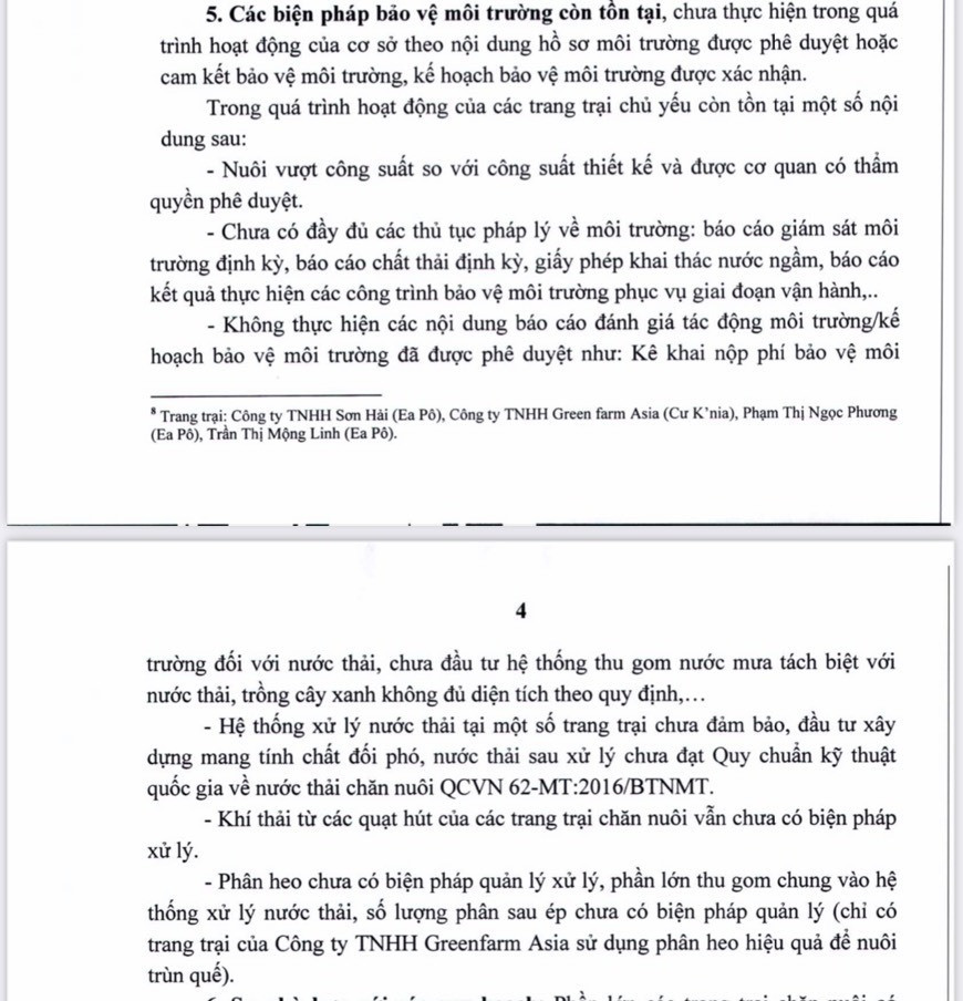 Nhiều vi phạm, tồn tại kéo dài ở các trại chăn nuôi ở huyện Cư Jút. Ảnh: Phan Tuấn