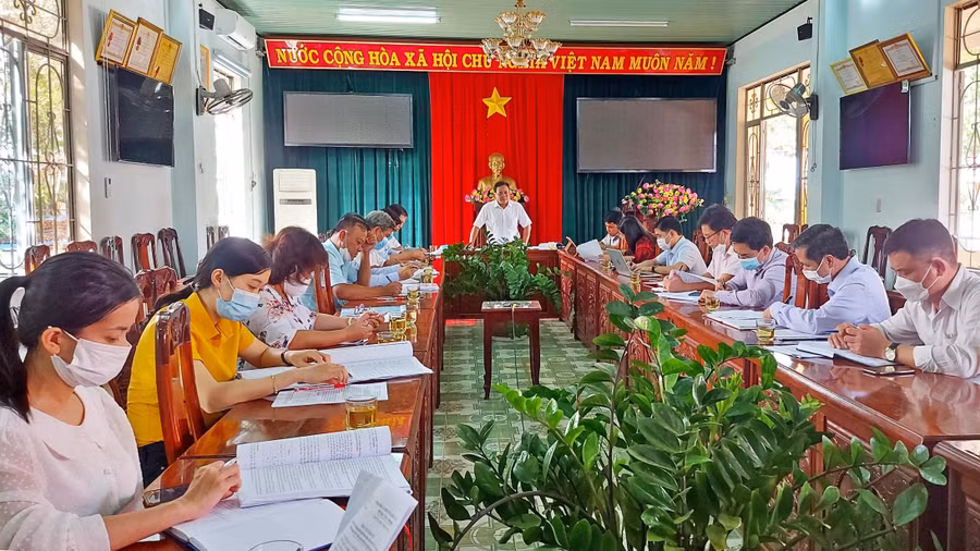 Quang cảnh buổi làm việc. Ảnh: Thiên Di
