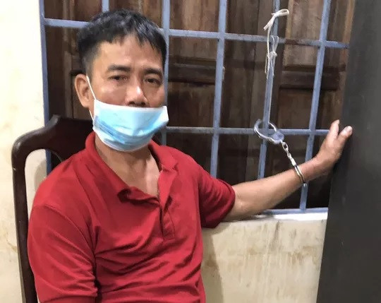 Đối tượng Cường bị tạm giữ