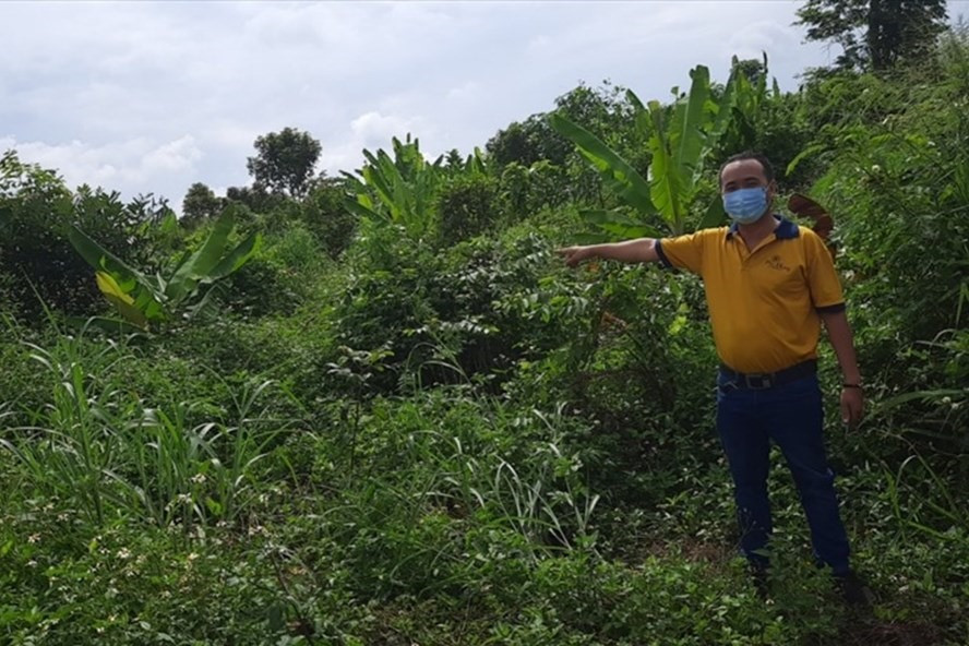 Một nạn nhân tại "dự án ma". Ảnh: Hà Anh Chiến Một nạn nhân tại