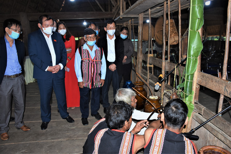 Tết con Dúi hay Tết ăn Dúi của người Ba Na được tổ chức vào những ngày đầu tháng Mười (dương lịch) hàng năm khi cây lúa ngậm đòng, chuẩn bị trổ bông. Ảnh: VP