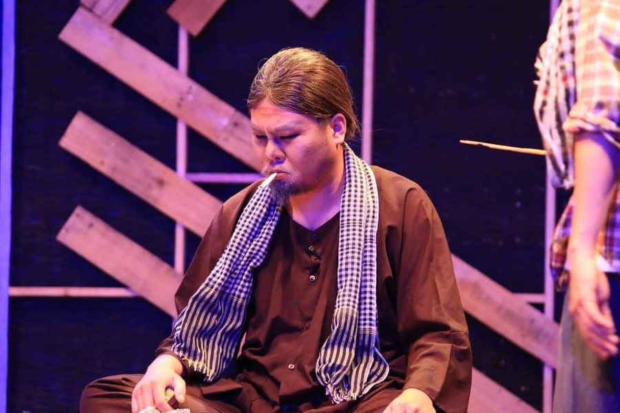 Thái Kim Tùng thích thú khi được vào vai phản diện, vai già. Ảnh: NVCC