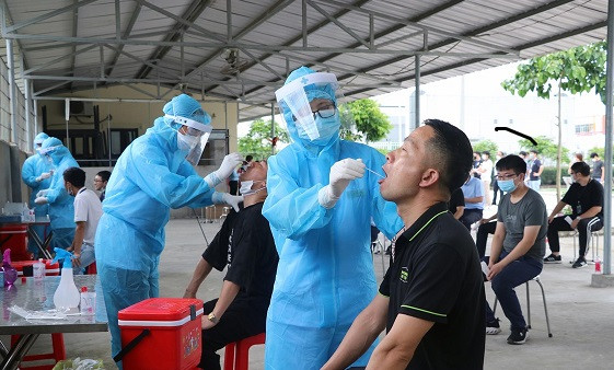 Xét nghiệm sàng lọc COVID-19 Ảnh: minh hoạ