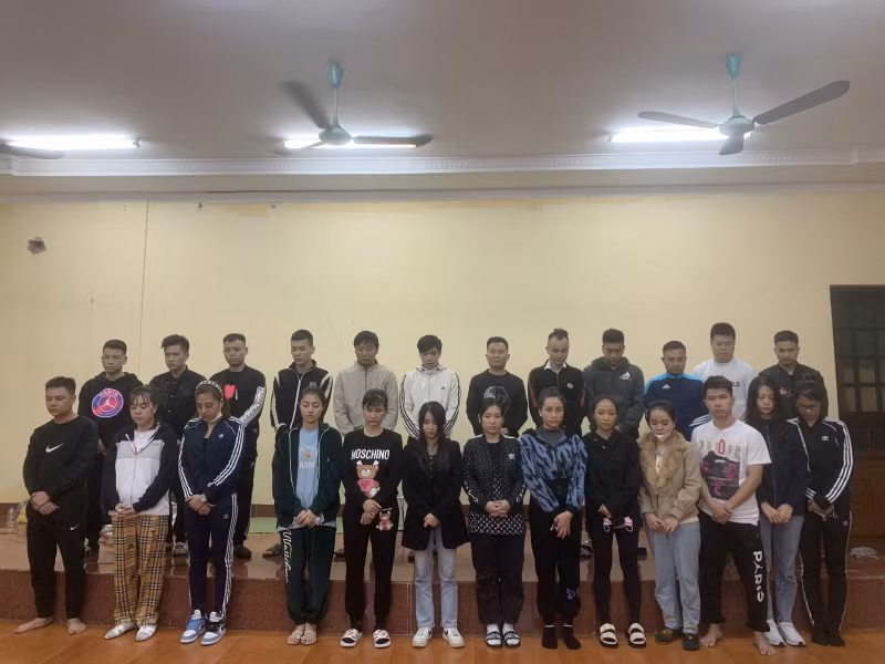  Các đối tượng bị bắt giữ trong đường dây đánh bạc