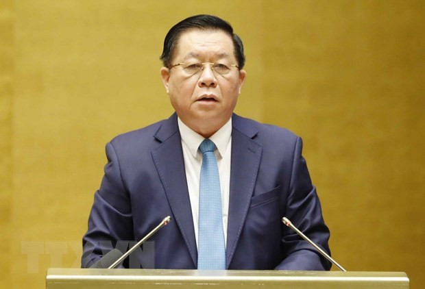 Ông Nguyễn Trọng Nghĩa, Bí thư Trung ương Đảng, Trưởng Ban Tuyên giáo Trung ương trình bày báo cáo tại Hội nghị. (Ảnh: Phương Hoa/TTXVN)