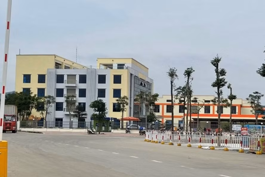 Công ty TNHH Giầy Kim Việt (ở huyện Nông Cống, Thanh Hóa) - nơi xảy ra sự việc. Ảnh: T.L