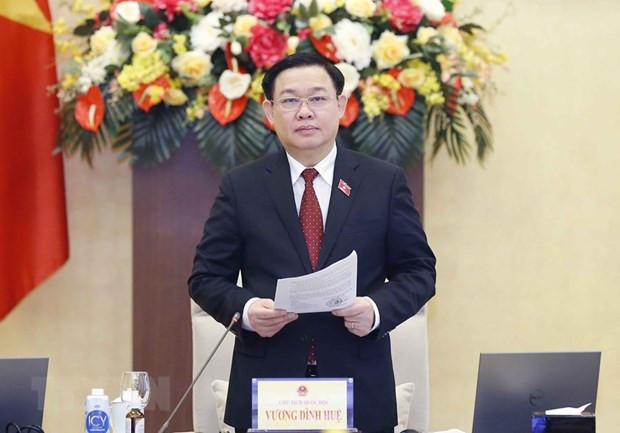 Chủ tịch Quốc hội Vương Đình Huệ phát biểu. (Ảnh: Doãn Tấn/TTXVN) Chủ tịch Quốc hội Vương Đình Huệ phát biểu. (Ảnh: Doãn Tấn/TTXVN)