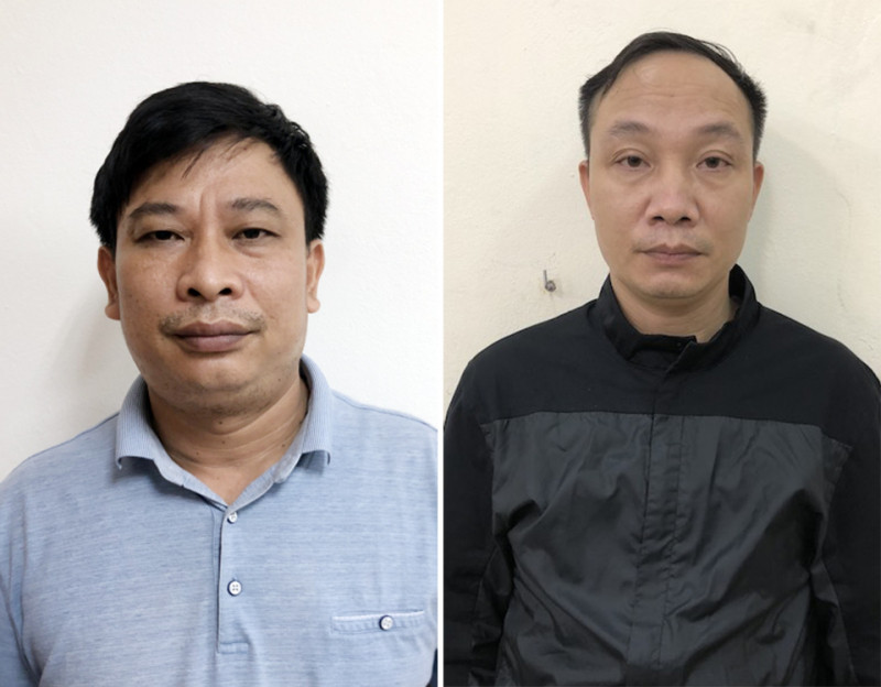 Hai đối tượng trong vụ án.