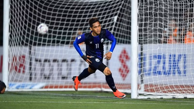 Chan Vathanaka (người được mệnh danh là “Messi Campuchia), niềm hy vọng của tuyển Campuchia tại AFF Cup 2020. Ảnh: AFF