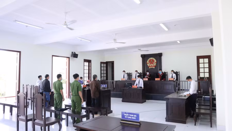 Toàn cảnh phiên tòa. Ảnh: Hoàng Giáp