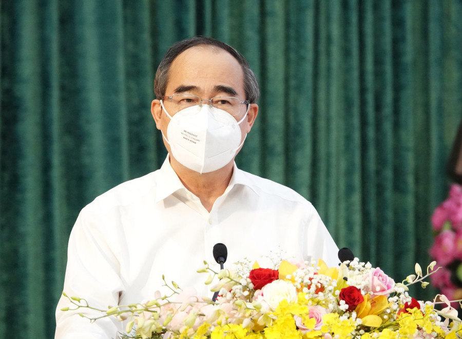 GS-TS Nguyễn Thiện Nhân cho rằng Bình Chánh cần xác định thông điệp rõ ràng về định hướng phát triển để thu hút đầu tư. Ảnh: Sỹ Đông