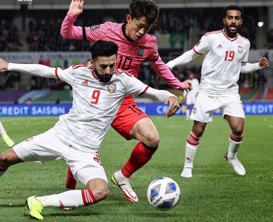 Tuyển Hàn Quốc hoàn toàn lấn lướt UAE. Ảnh: AFC