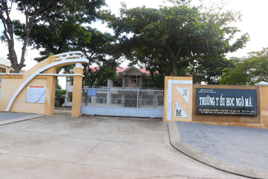 Trường Tiểu học Ngô Mây thu sai quy định nhiều khoản tiền. Ảnh: Ngọc Minh  Trường TH Ngô Mây thu sai quy định nhiều khoản tiền. Ảnh: Ngọc Minh