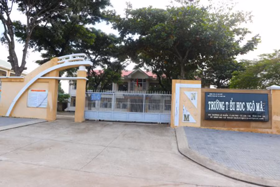  Trường TH Ngô Mây thu sai quy định nhiều khoản tiền. Ảnh: Ngọc Minh