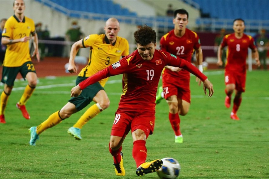 Quang Hải đã ghi 1 bàn, có 1 kiến tạo tại Vòng loại thứ 3 World Cup 2022 khu vực Châu Á. Ảnh: AFC.