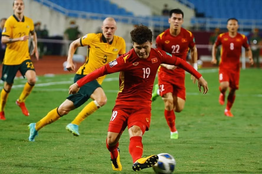 Quang Hải đã ghi 1 bàn, có 1 kiến tạo tại Vòng loại thứ 3 World Cup 2022 khu vực Châu Á. Ảnh: AFC.