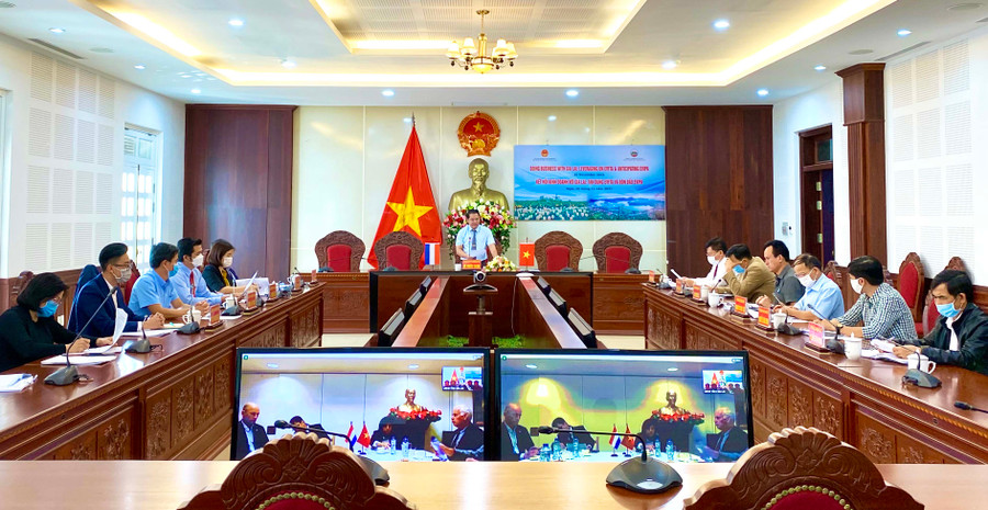 Quang cảnh Diễn đàn trực tuyến “Kết nối kinh doanh với Gia Lai: Tận dụng EVFTA và đón đầu EVIPA” tại điểm cầu Gia Lai. Ảnh: Hà Duy Diễn đàn trực tuyến “Kết nối kinh doanh với Gia Lai: Tận dụng EVFTA và đón đầu EVIPA”. Ảnh: Hà Duy