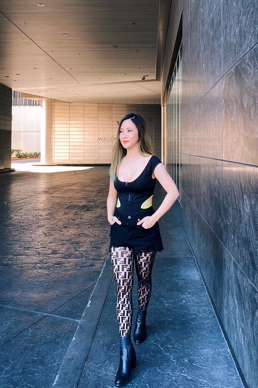 Hương Tràm nhanh chóng hòa nhập với môi trường học tập và làm việc tại xứ cờ hoa. Ảnh: NVCC