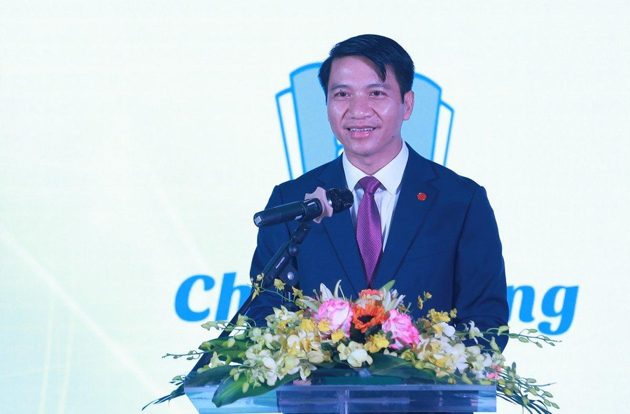 Anh Nguyễn Ngọc Lương phát biểu trong chương trình. Ảnh: Bảo Anh Anh Nguyễn Ngọc Lương phát biểu trong chương trình. Ảnh: Bảo Anh