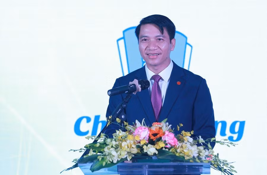 Anh Nguyễn Ngọc Lương phát biểu trong chương trình. Ảnh: Bảo Anh