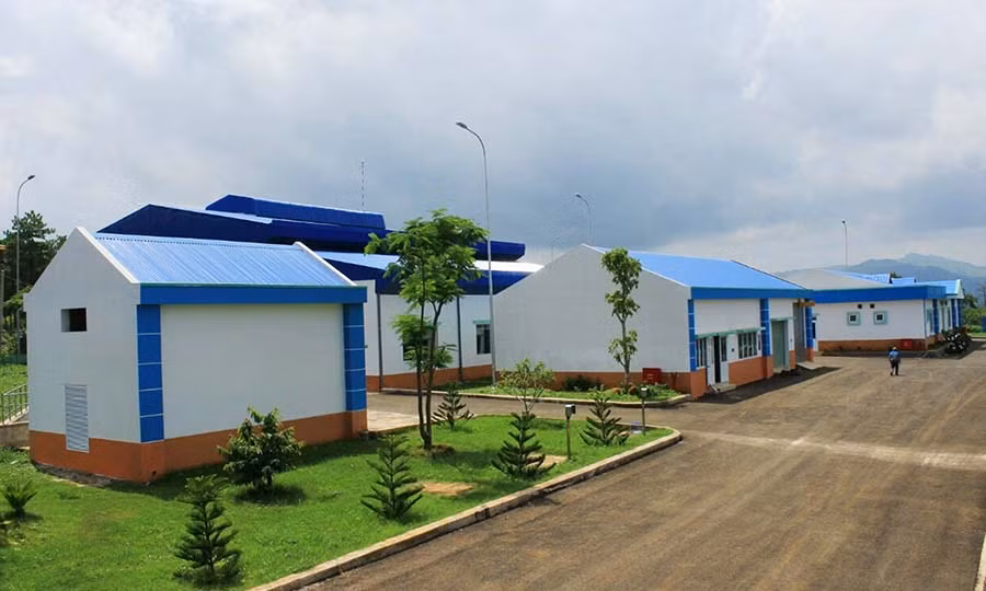  Nhà máy nước của Công ty cổ phần Cấp nước Sài Gòn-Pleiku. Ảnh: D.L