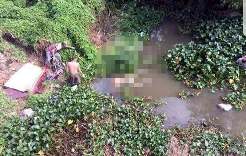 Khu vực người dân phát hiện thi thể nạn nhân. Ảnh: Infonet Khu vực người dân phát hiện thi thể nạn nhân. Ảnh: Infonet