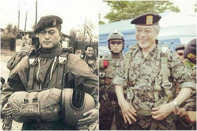  Moon Jae-in từng phục vụ trong lực lượng đặc nhiệm Hàn Quốc hồi thập niên 1970. Ảnh: MOON JAE IN / INSTAGRAM.