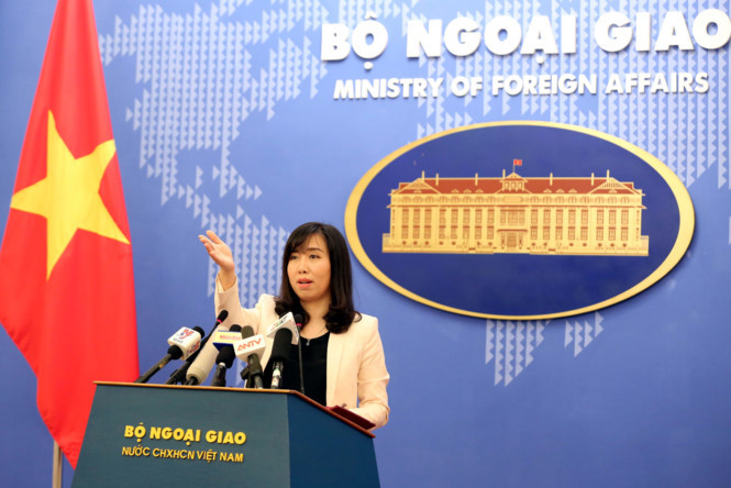 Người phát ngôn Bộ Ngoại giao Việt Nam Lê Thị Thu Hằng.