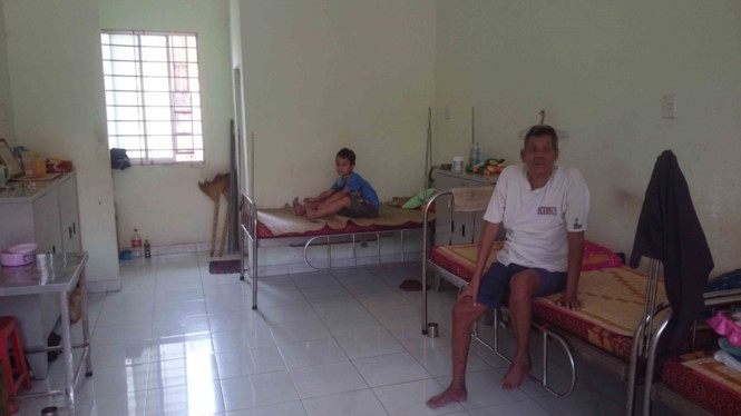 Cường đang được chăm sóc tại Trung tâm bảo trợ xã hội tỉnh Long An.